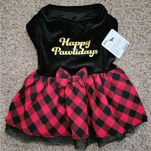 Happy Pawlidays Dog Dress